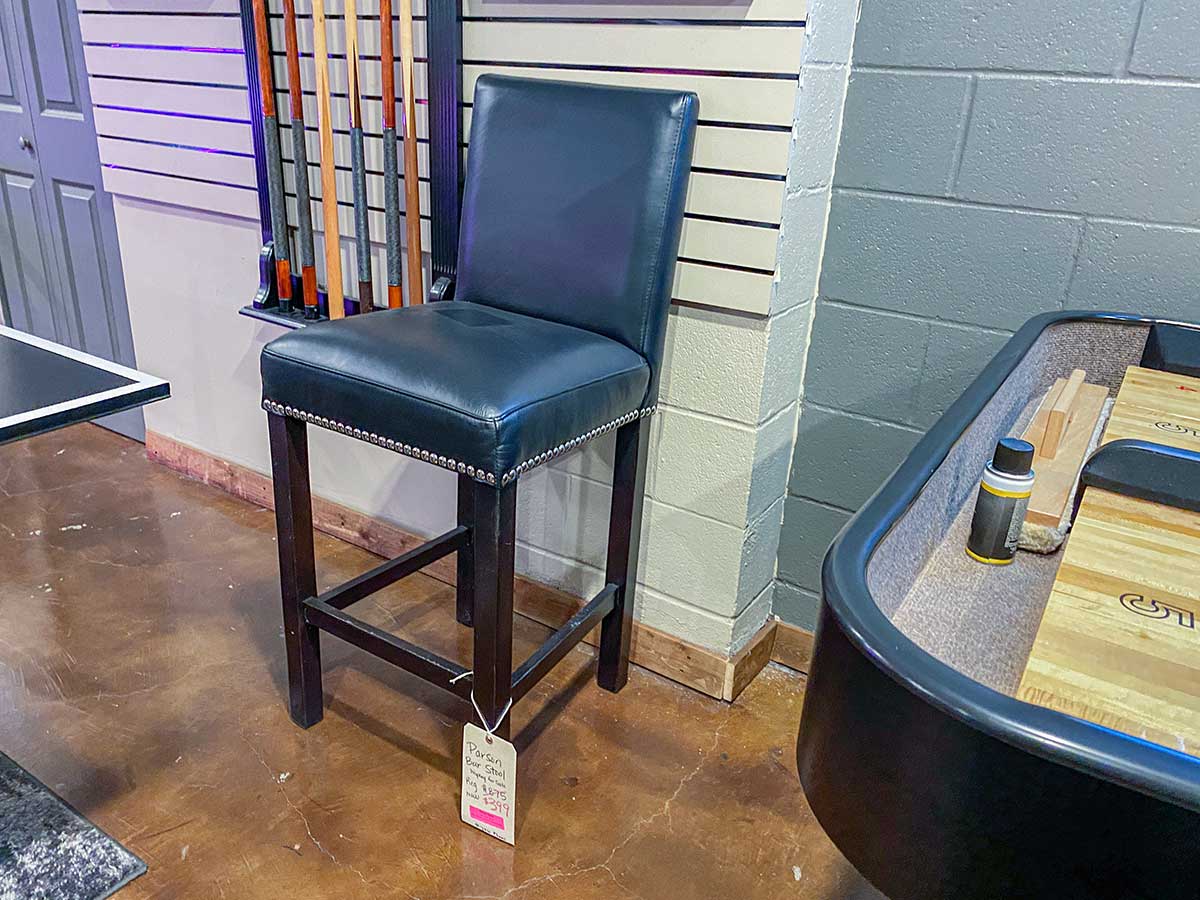 Parson Black Bar Stool Display Dallas "As Is" Universal Billiards