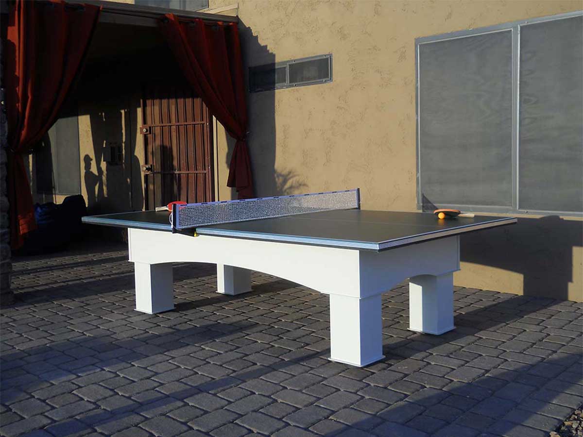 Outdoor Ping Pong Table & Pool Table Combo for Backyard Fun