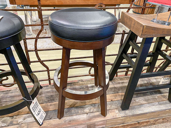 Classic Backless Bar Stool Display Dallas "As Is"