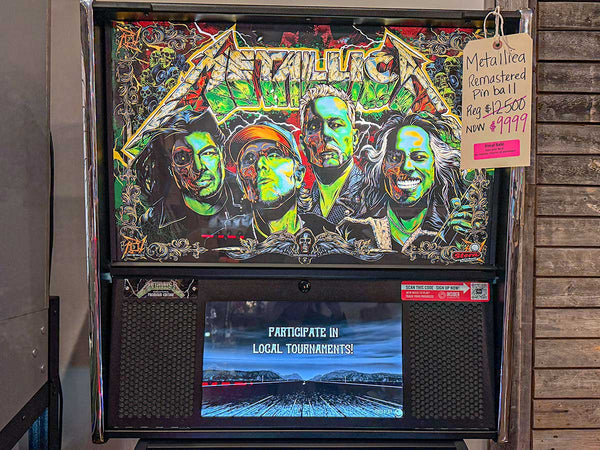 Metallica Pinball Display Dallas "As Is"