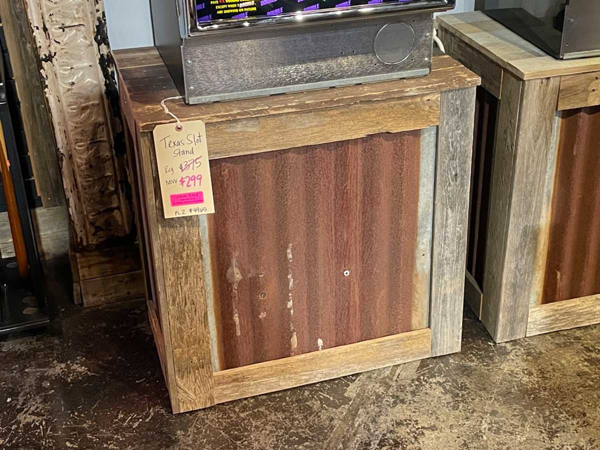 Texas Slot Stand Display 2 Dallas "As Is" Universal Billiards