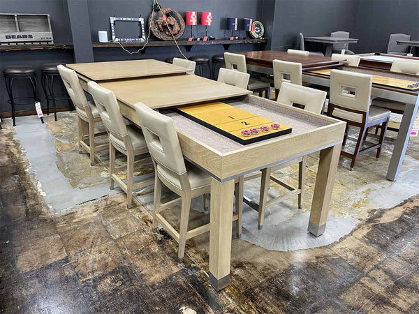 Vivienne Shuffleboard Table Dining Package in Dessert Display Outlet "As Is"