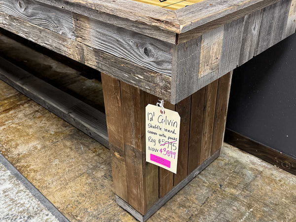 Texas Colvin Shuffleboard Table Display Outlet "As Is"