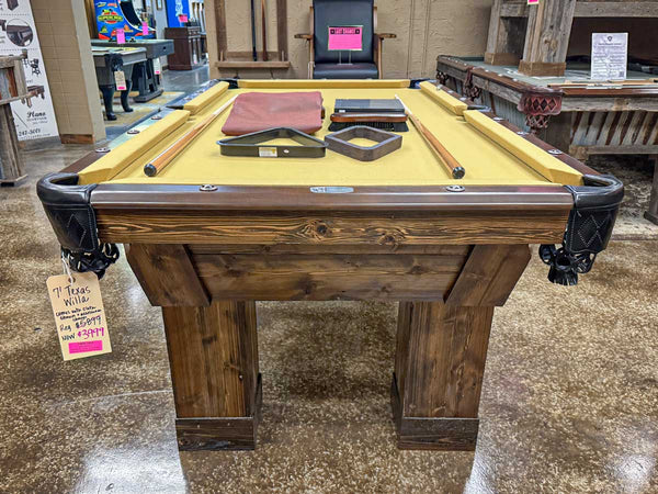 Texas Willa Pool Table Display Dallas "As Is"