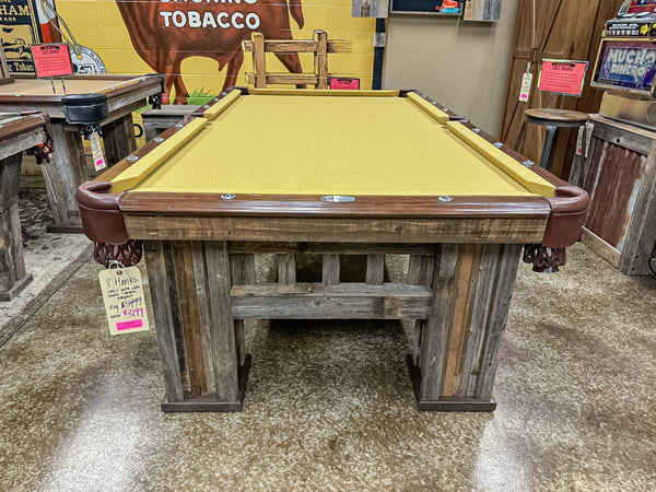 Hanks Pool Table Display Dallas "As Is"