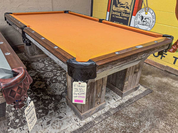 Texas Shiner Pool Table Display Dallas "As Is"