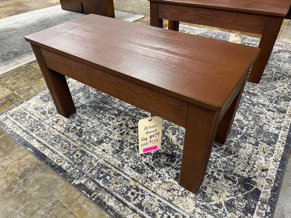 Albus Backless Bench Display Dallas "As Is"