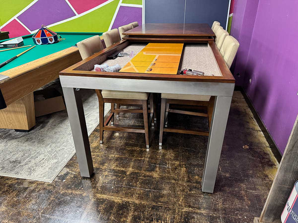 Chloe Shuffleboard Table Dining Package Display Outlet "As Is"