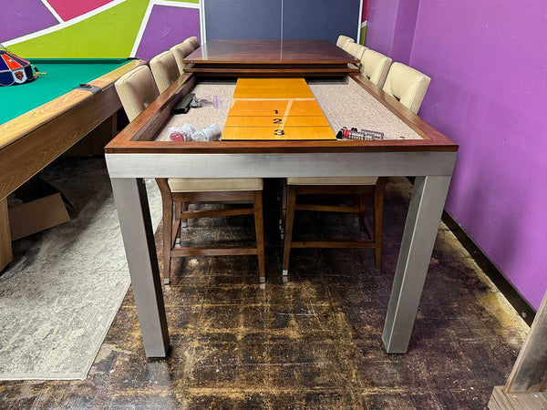 Chloe Shuffleboard Table Dining Package Display Outlet "As Is"