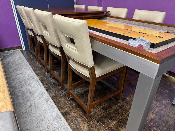 Chloe Shuffleboard Table Dining Package Display Outlet "As Is"