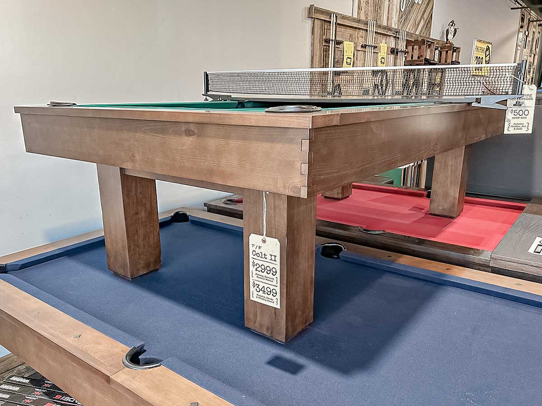 Retro Rustic Pool Table Colt II Rustic Pool Table – Universal Billiards