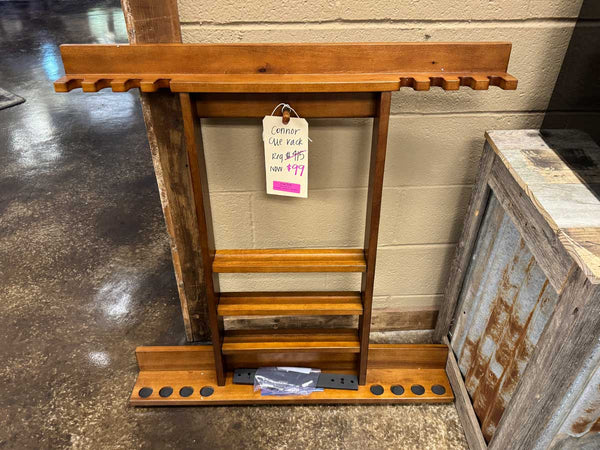 Connor Cue Rack Display Dallas "As Is"