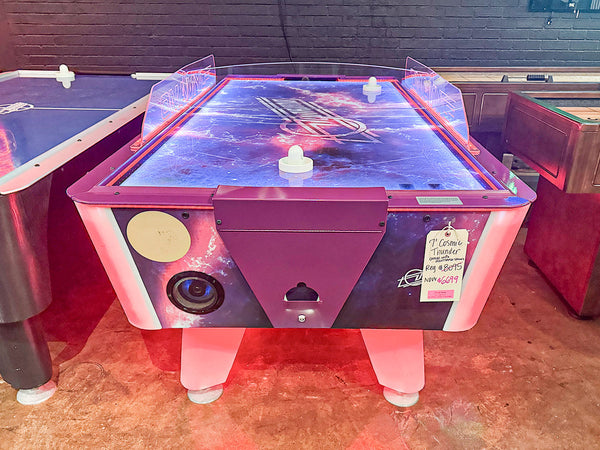 Cosmic Thunder Air Hockey Table Display Dallas