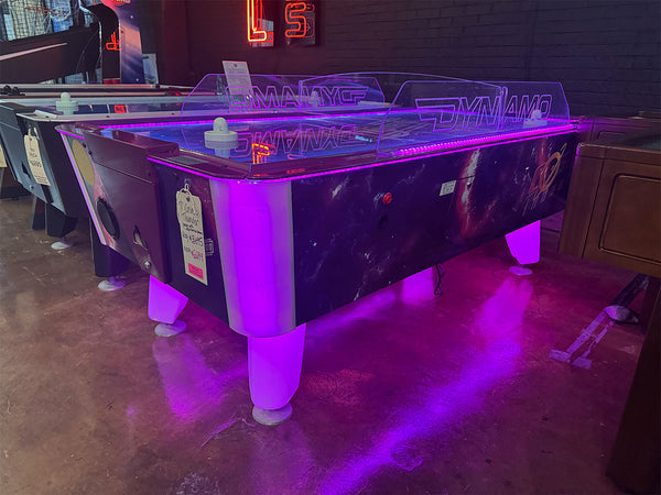 Cosmic Thunder Air Hockey Table Display Dallas