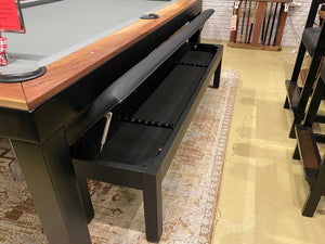 Black 75" Storage Bench - Display Model