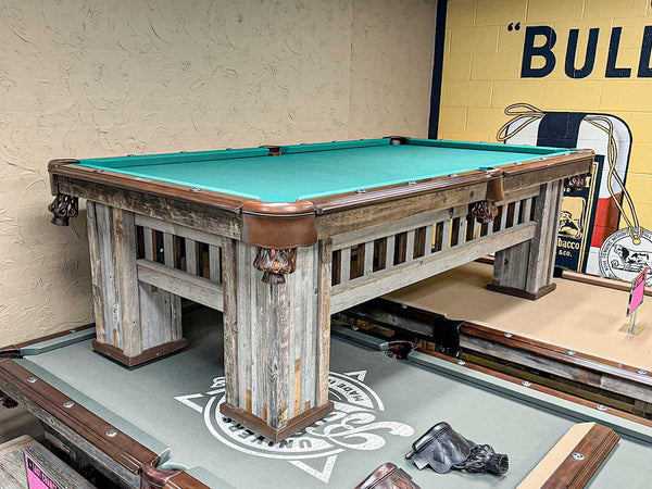 Texas Hickory Pool Table + Cover Display Dallas "As Is"