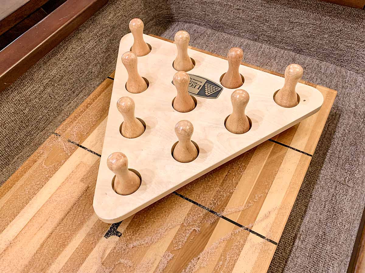 Pin Rack Board Legacy Bowling Pins & Rack – Universal Billiards