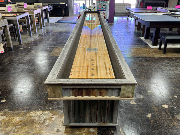 Texas Porter Shuffleboard Table Display Outlet "As Is"