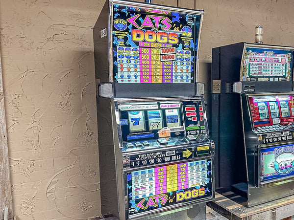 Cats and Dogs Slot Machine Display Dallas "As Is"