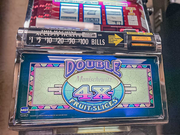 Double Fruit Slices Slot Machine Display Dallas "As Is"