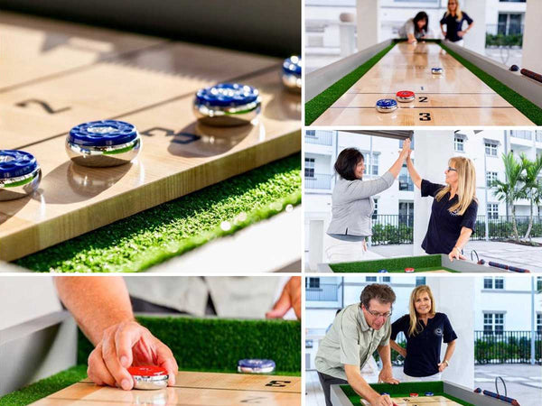 South Beach Outdoor Shuffleboard Table