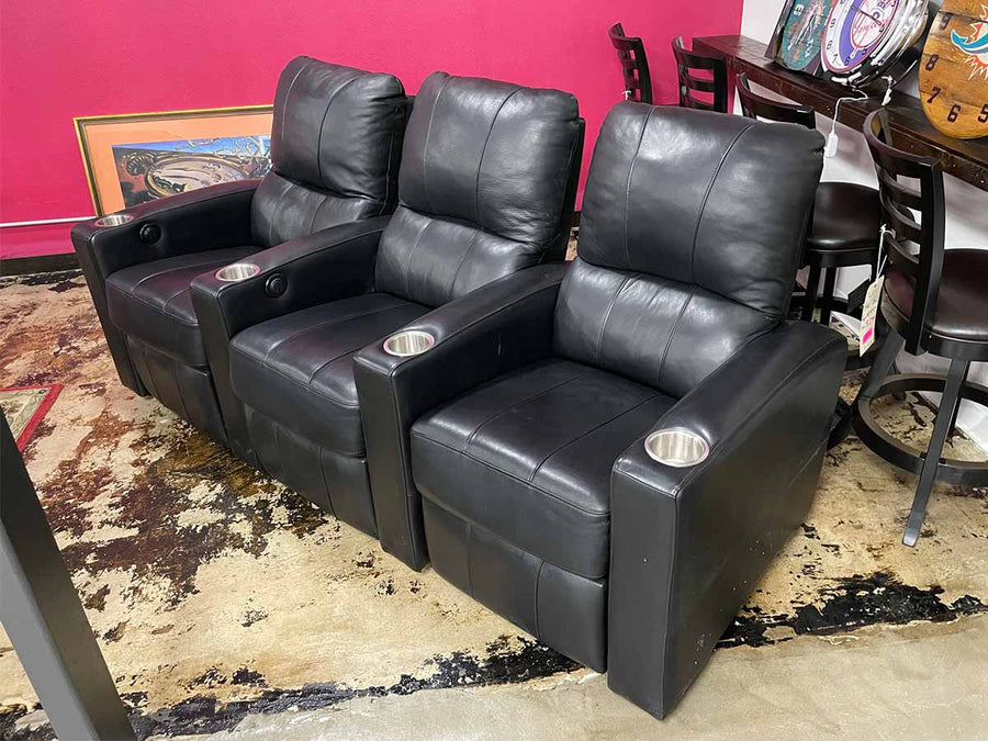 Three Chair Media Seating - Display Model