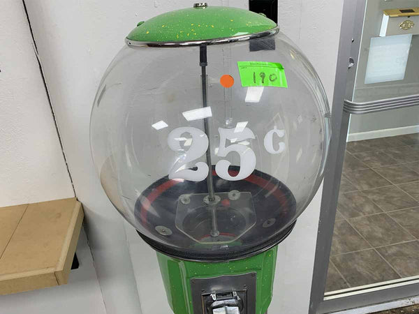 Green Gumball Machine Display Outlet "As Is"
