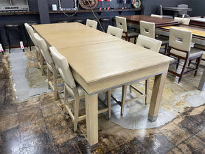 Vivienne 9' Shuffleboard Table Dining Package in Dessert - Display Model